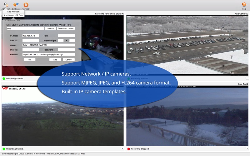 DVR.Webcam - OneDrive Edition Screenshots
