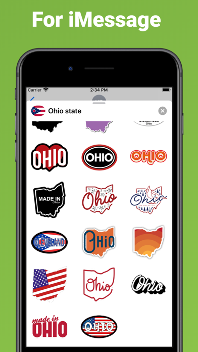 Capturas de tela do Ohio emoji - USA stickers