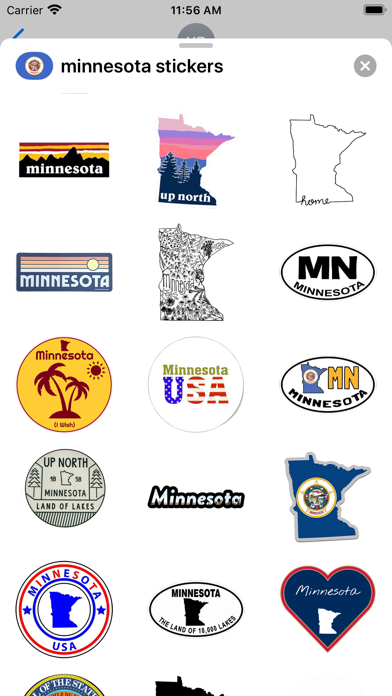 تصاویر Minnesota emoji - USA stickers