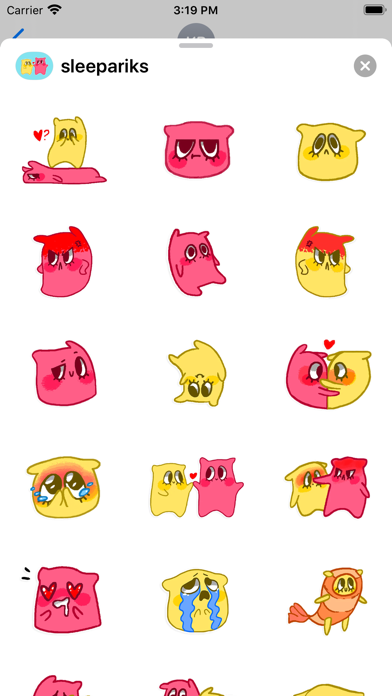 Screenshot di Cute pillow stickers & emoji