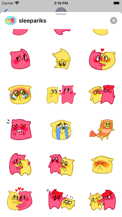 Screenshot di Cute pillow stickers & emoji