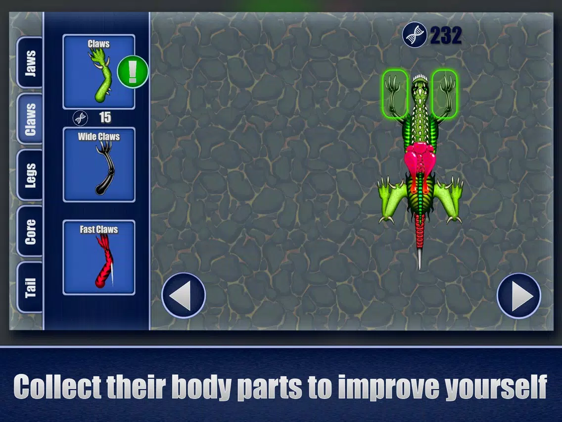 Evolve Alien Hybrid Monster iPad 應用截圖