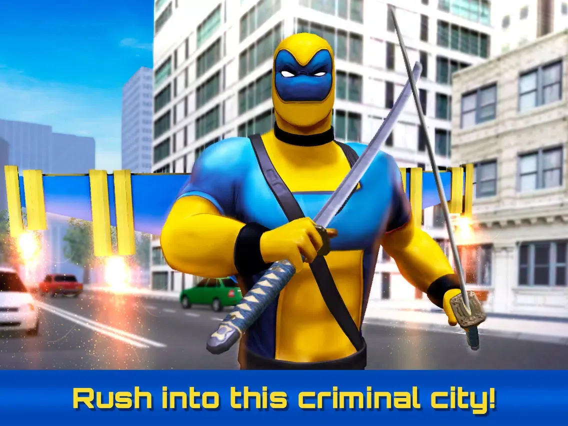 Dual Swords City Superhero Sim iPad Screenshots