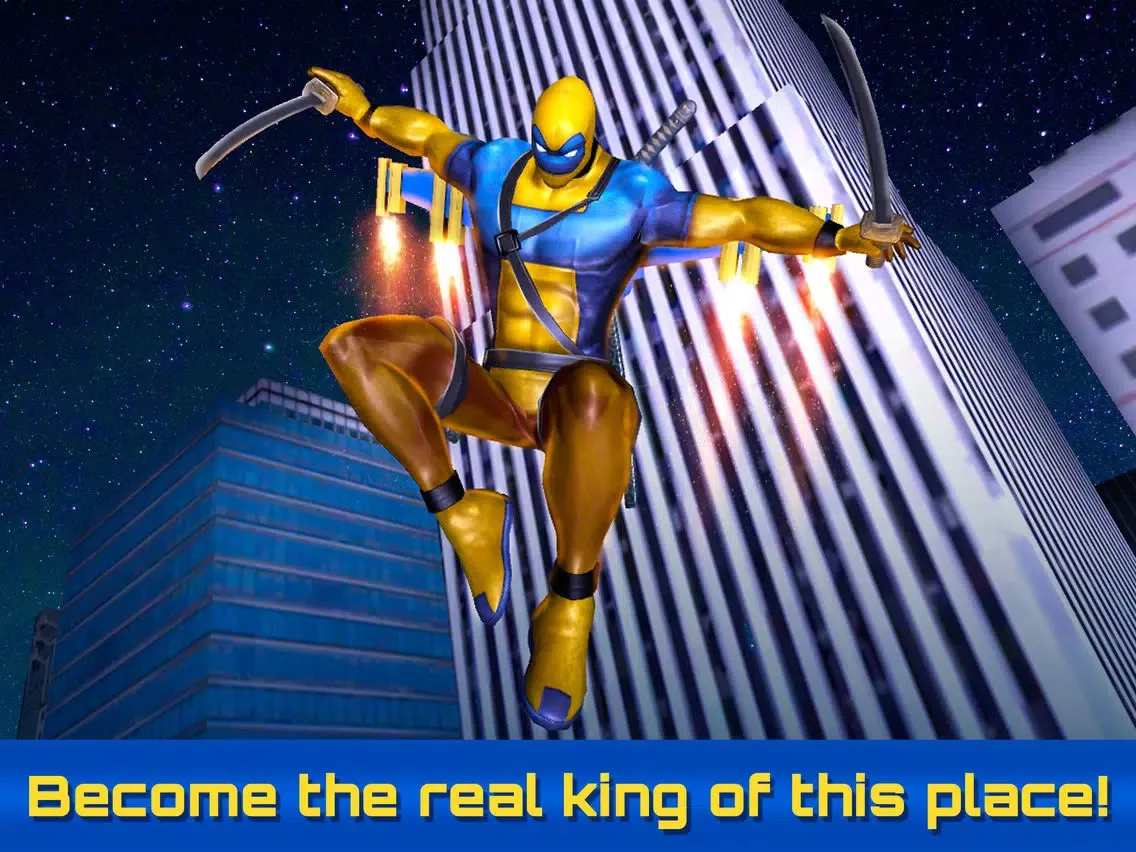 Dual Swords City Superhero Sim iPad Screenshots
