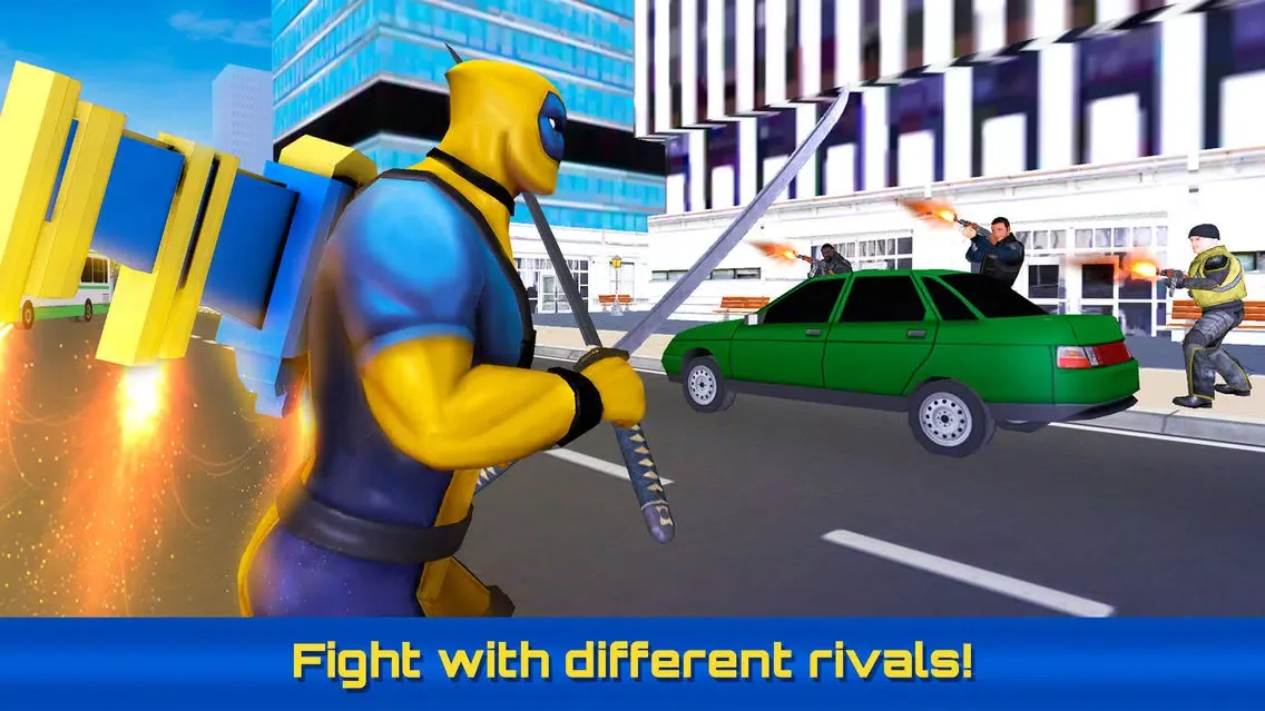 Dual Swords City Superhero Sim Screenshots
