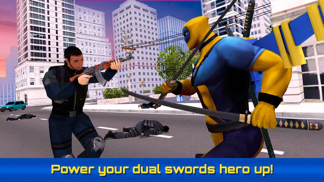 Screenshot di Dual Swords City Superhero Sim