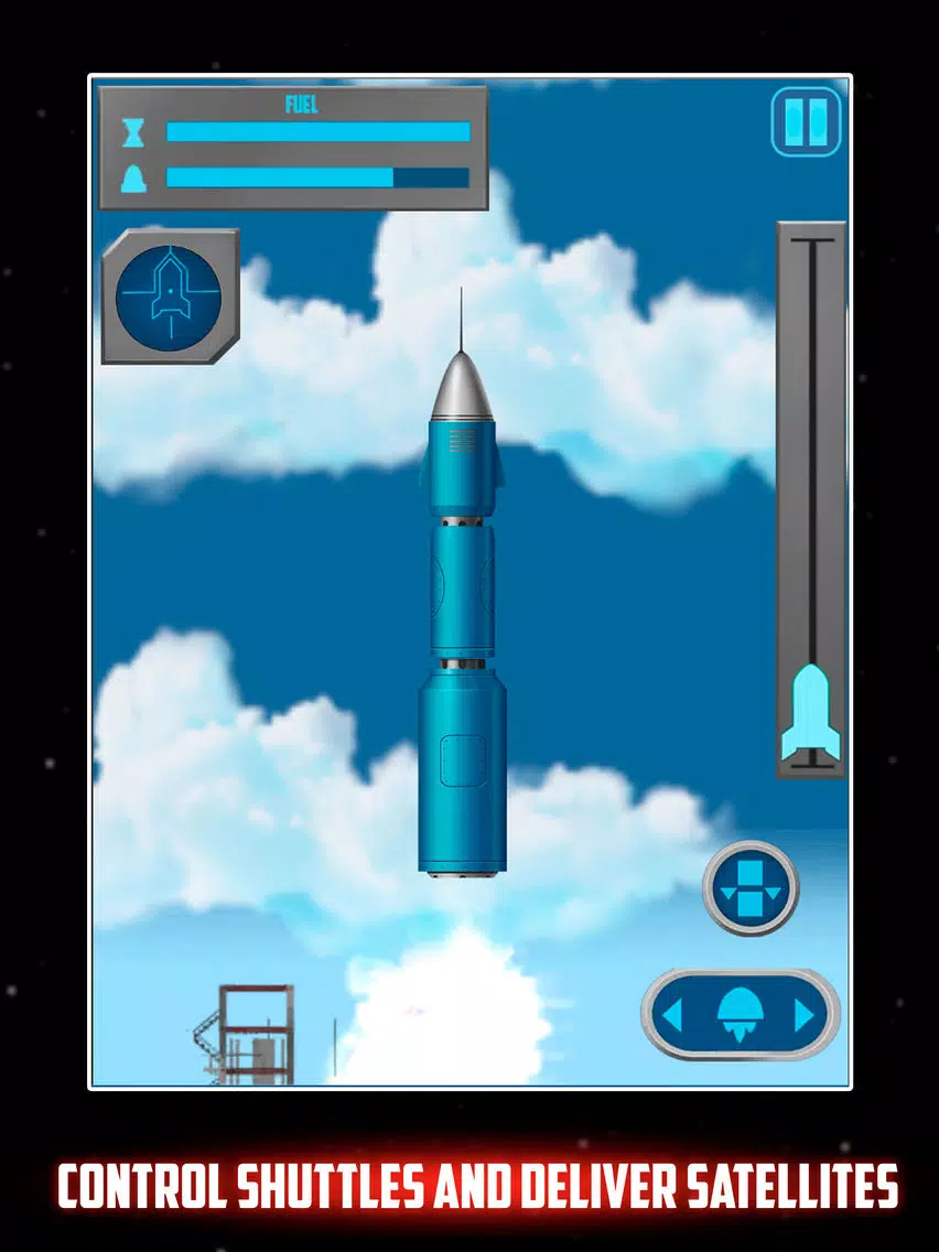 ภาพหน้าจอของ Cosmic Rocket Agency Flight iPad