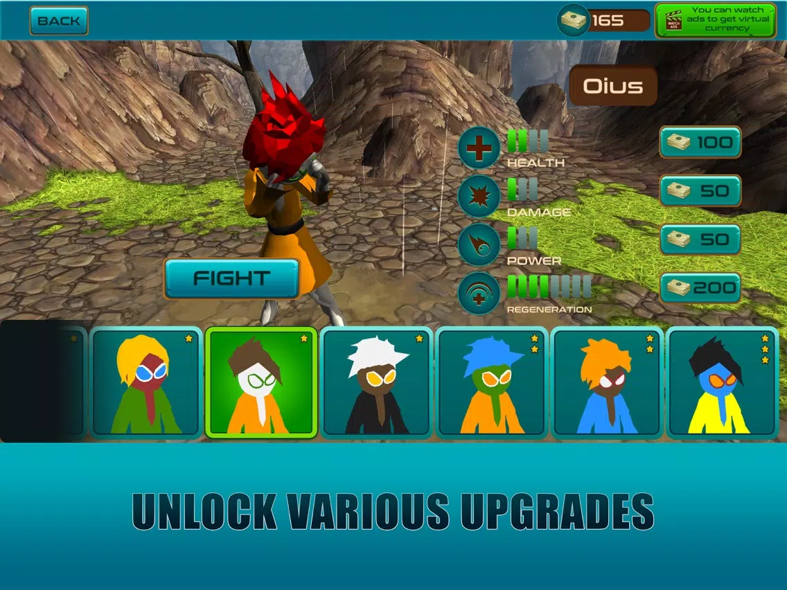 Sticked Man - God Battle Sim iPad  স্ক্রিনশট