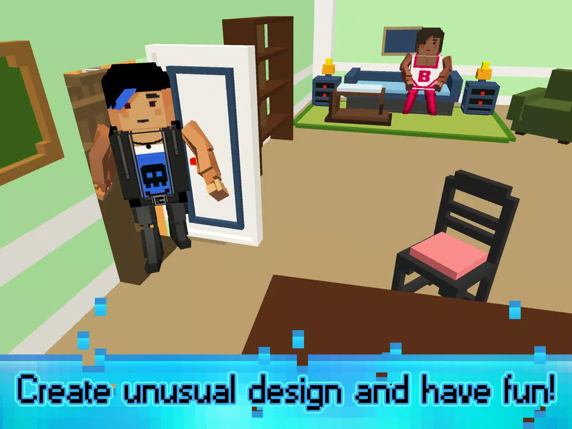 Sim Block House Craft n Design iPad 應用截圖