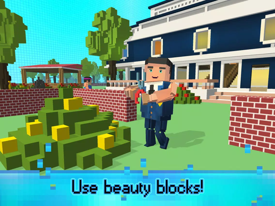 Sim Block House Craft n Design iPad 應用截圖