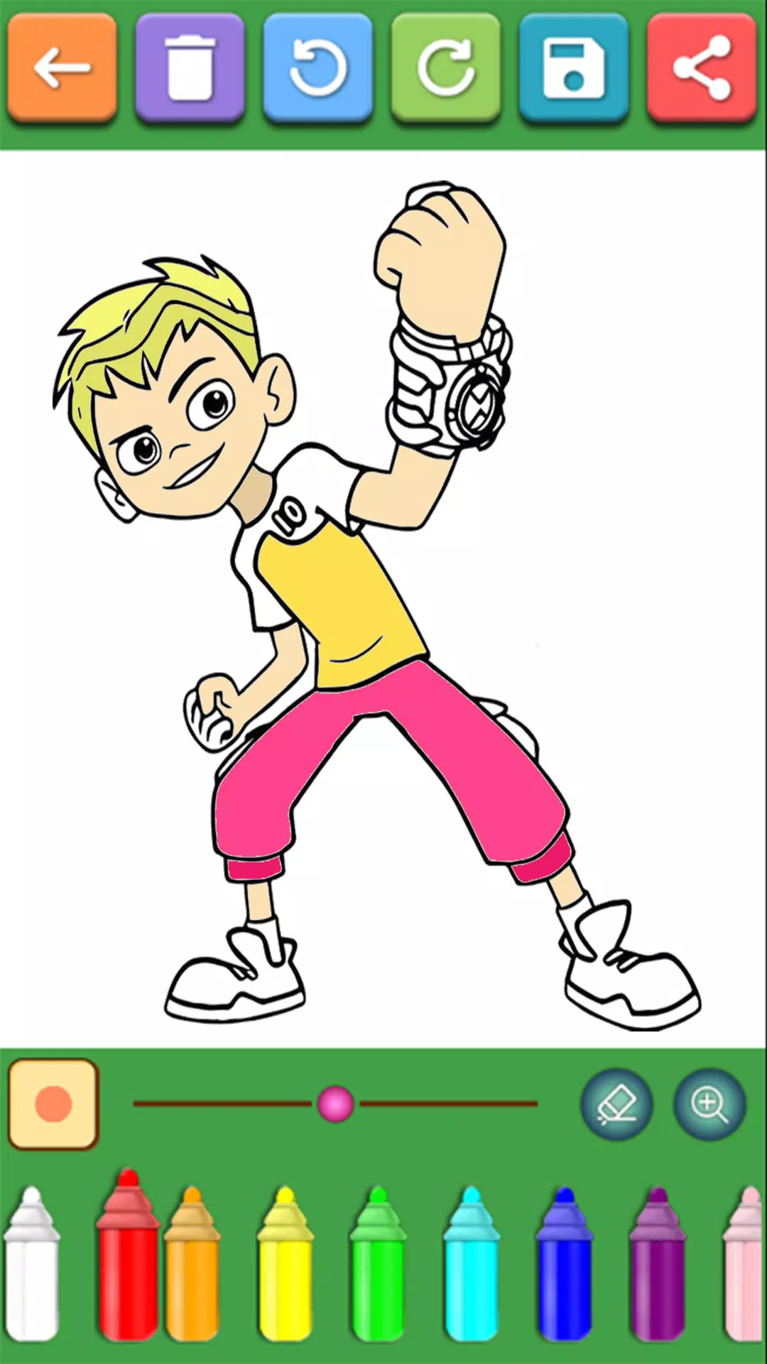 Alien Ben Coloring Pages Screenshots