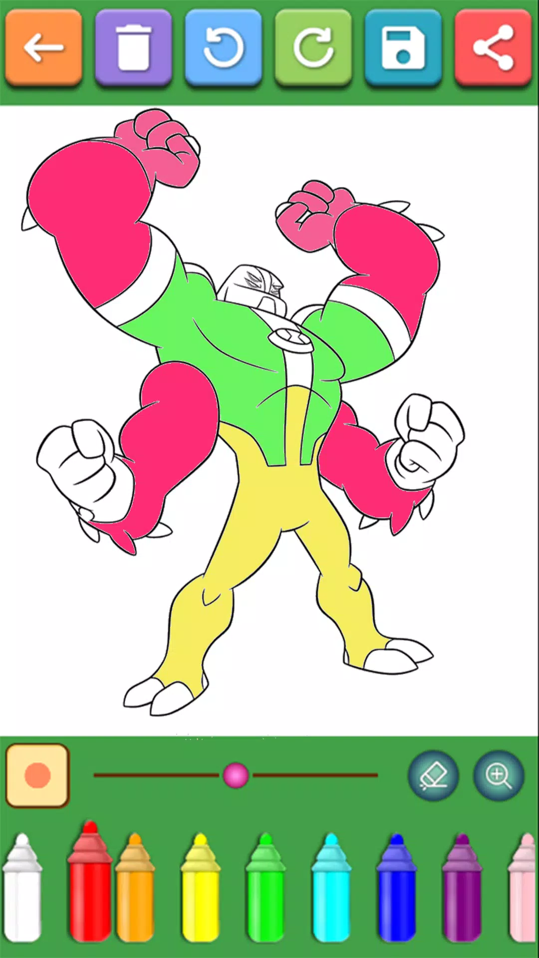 Alien Ben Coloring Pages Screenshots