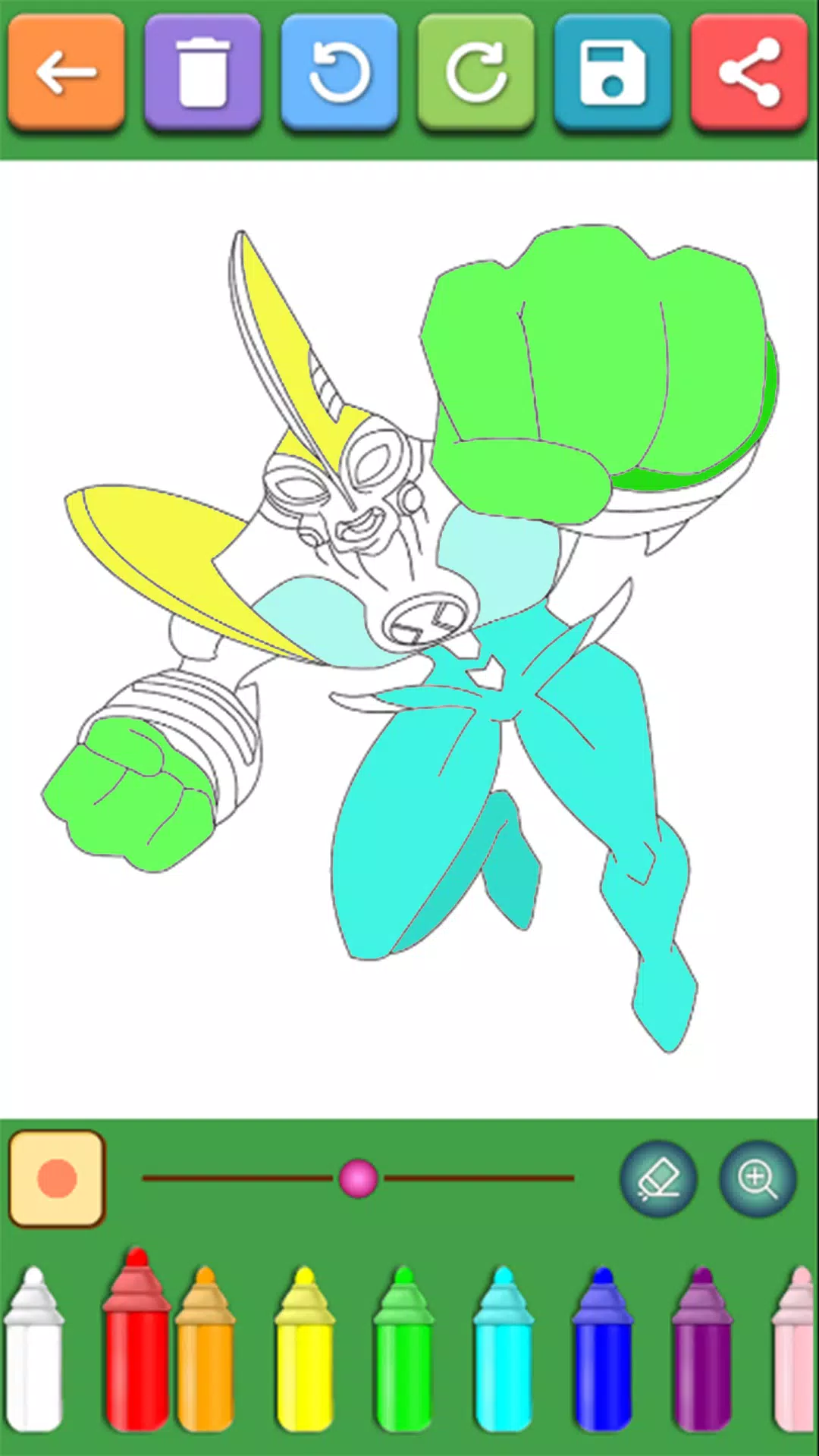 Alien Ben Coloring Pages Screenshots