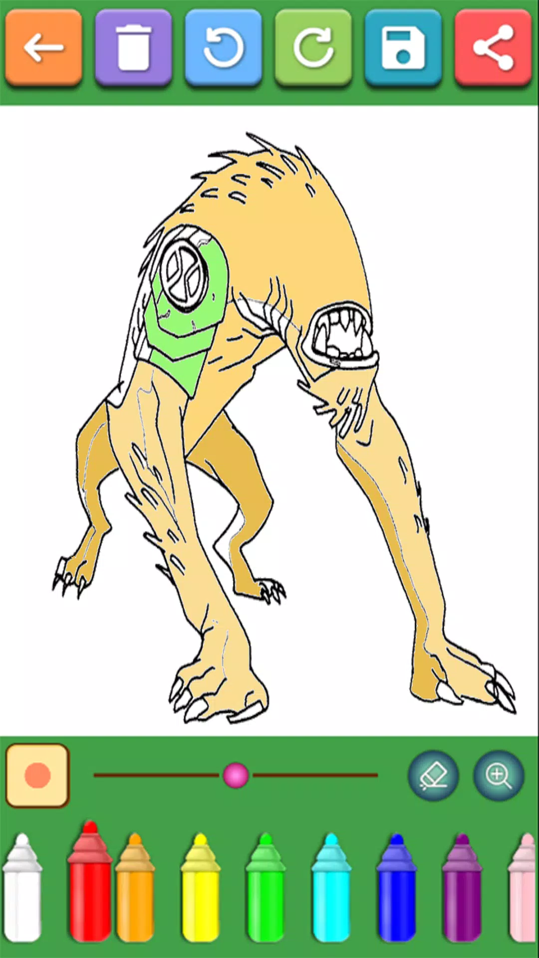 Alien Ben Coloring Pages Screenshots