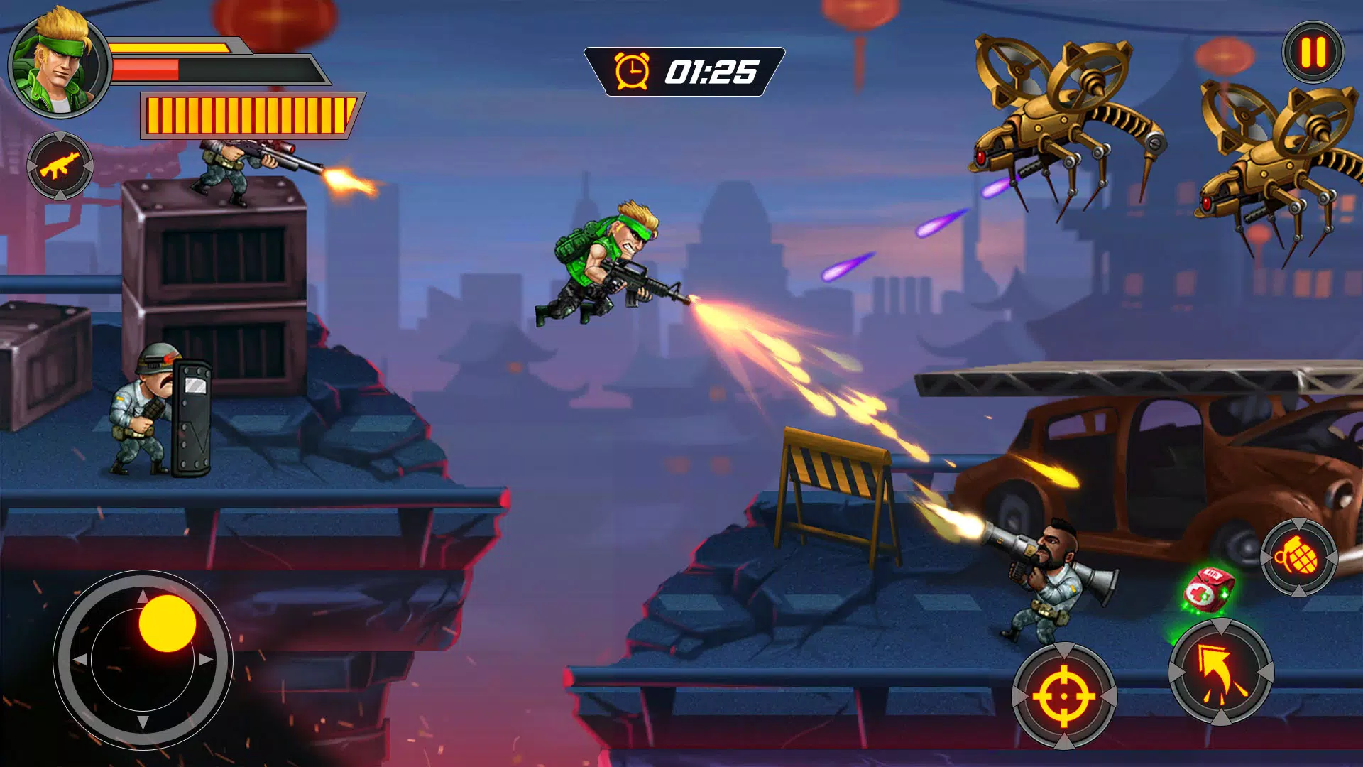 Metal Gun Soldiers Shooting Screenshots