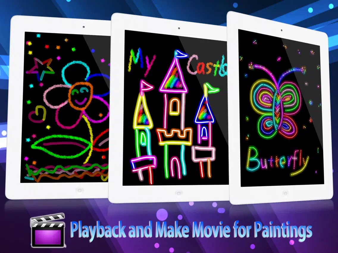 Kids Drawing HD - Free Kids Color Draw & Paint Games on Pictures iPad Screenshots