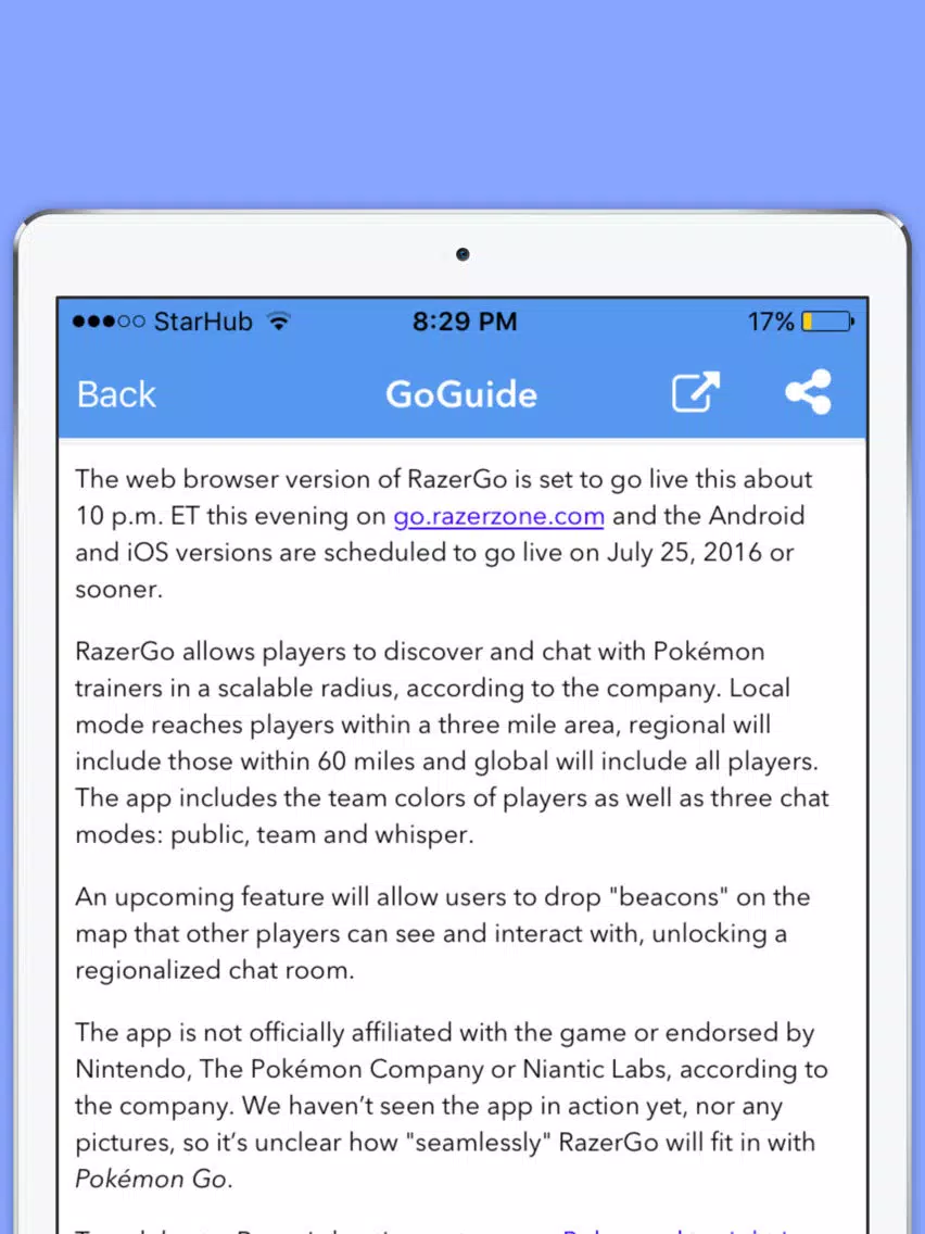 Guide for Pokemon & Poke Radar iPad Screenshots