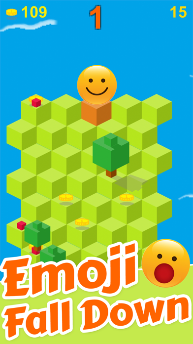 Cube Skip Emoji Fall Down : Emotion Rolling Ball Endless Games Screenshots