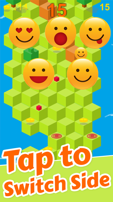 Cube Skip Emoji Fall Down : Emotion Rolling Ball Endless Games Screenshots