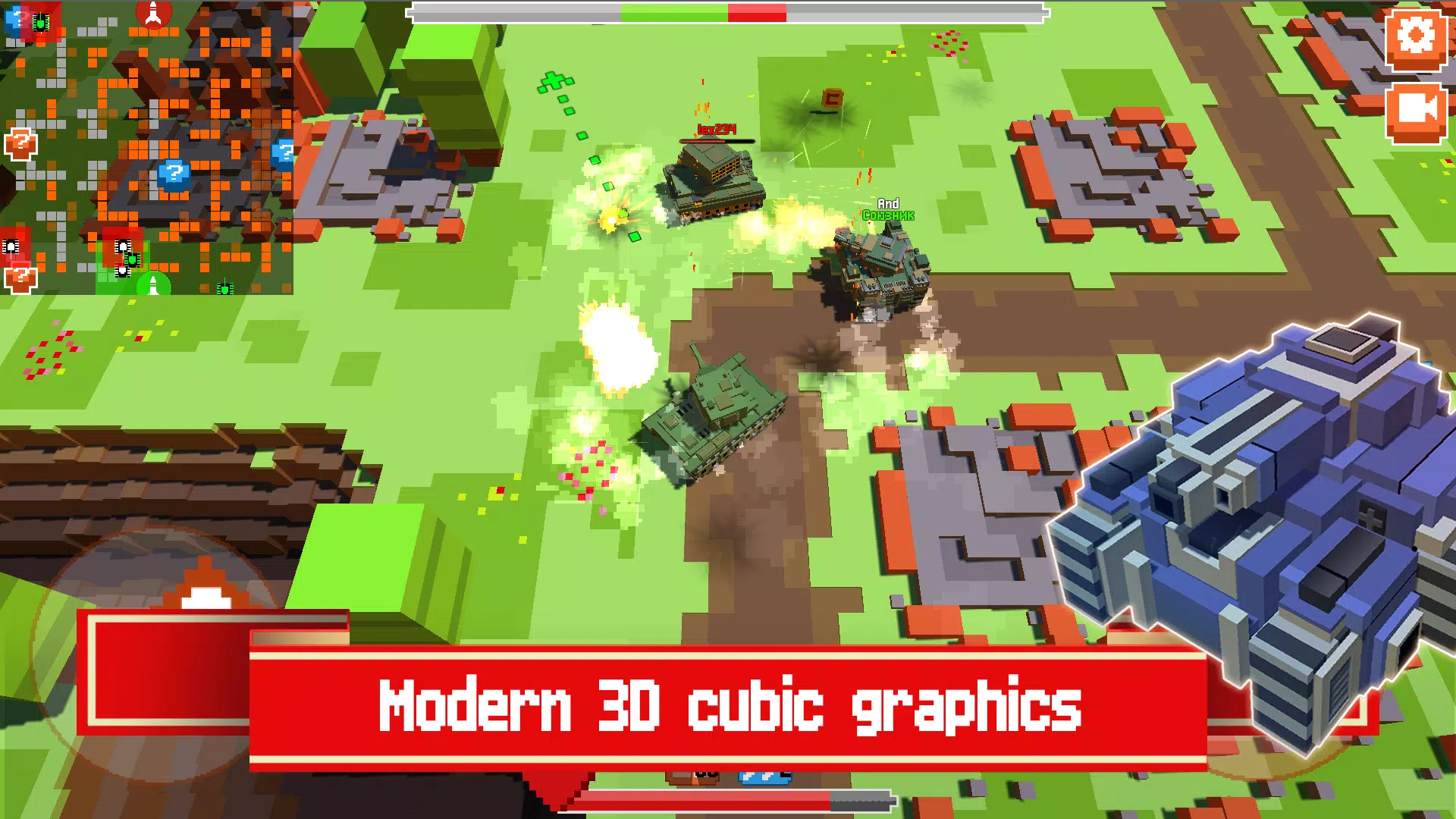 Zrzuty ekranu Pixel Tanks Online