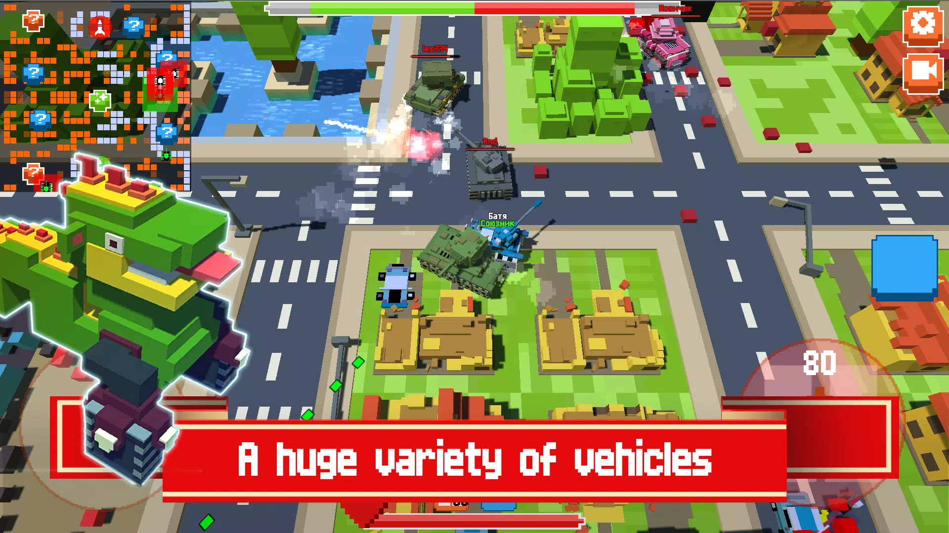 Zrzuty ekranu Pixel Tanks Online