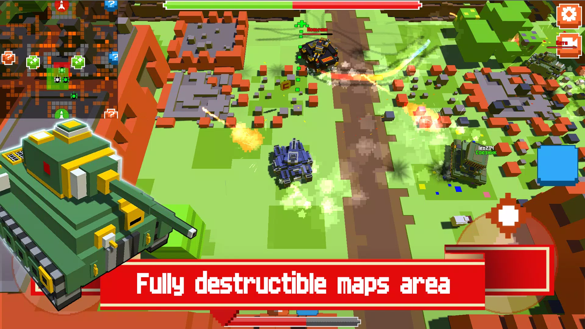 Zrzuty ekranu Pixel Tanks Online