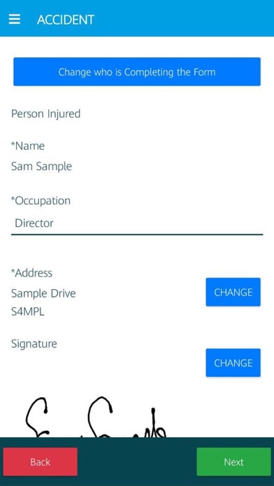 Incident / Accident Reporting Screenshots