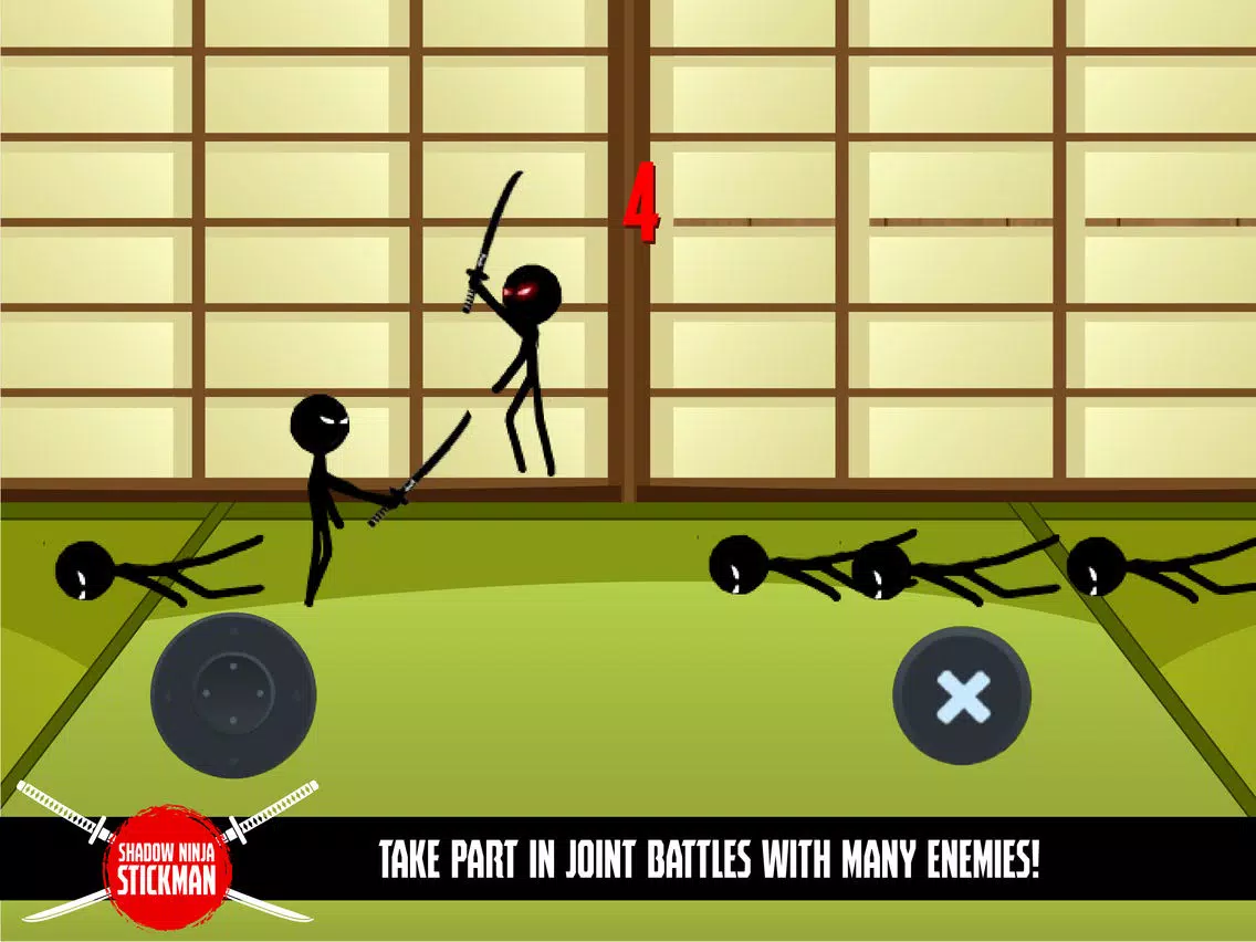 Tangkapan layar Shadow Ninja Stickman Legend iPad 