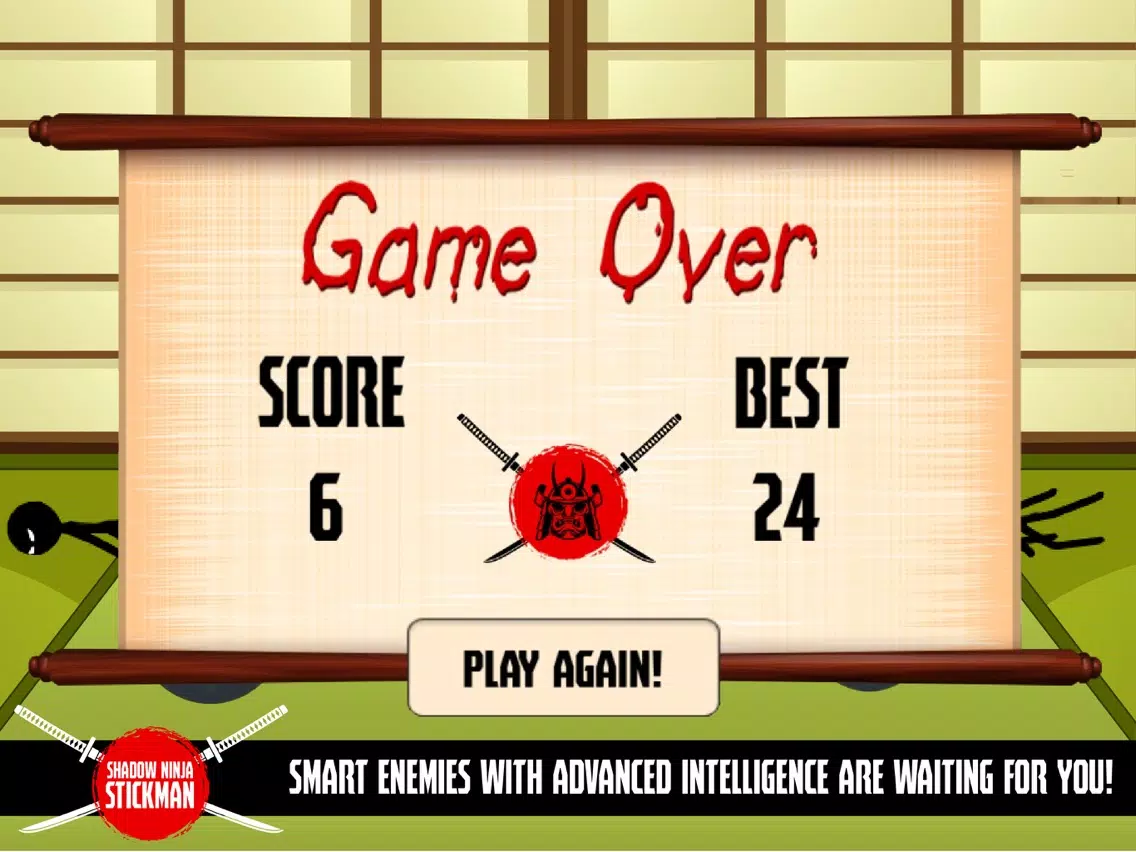 Tangkapan layar Shadow Ninja Stickman Legend iPad 