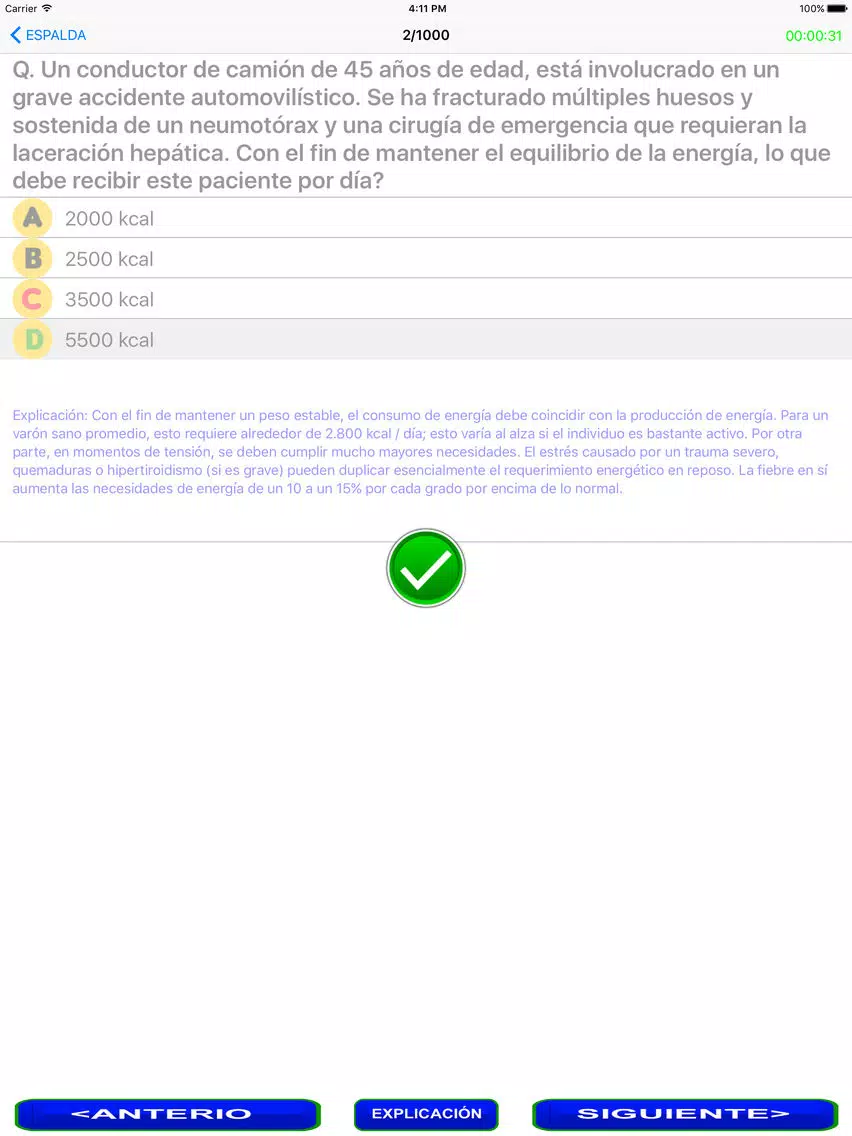 Prueba de Medicina Interna iPad Screenshots