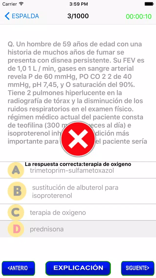 Prueba de Medicina Interna Screenshots