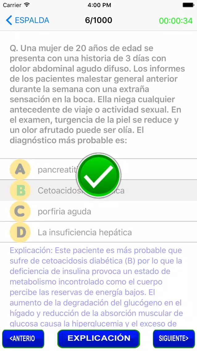 Prueba de Medicina Interna Screenshots