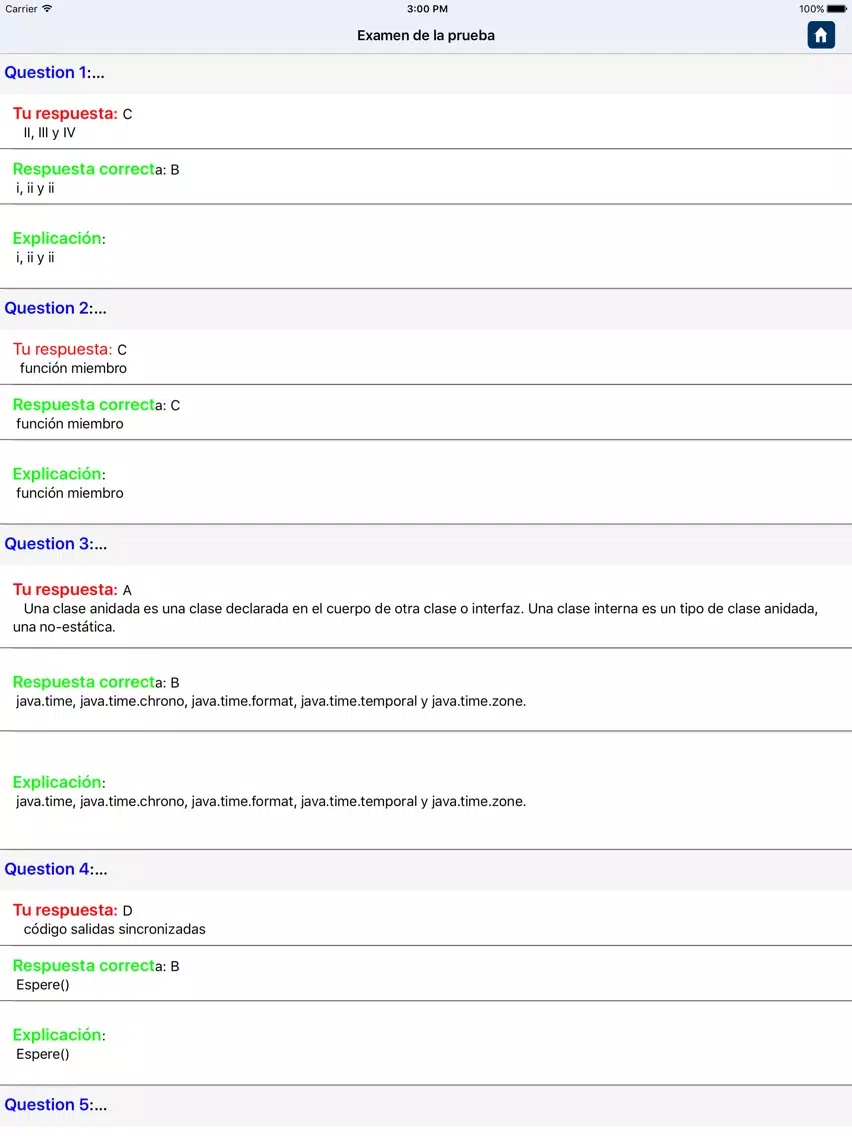 Preguntas para Java iPad Screenshots