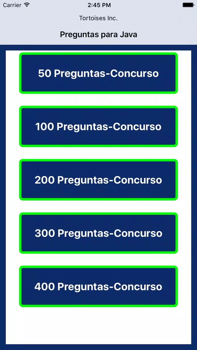 Preguntas para Java Screenshots