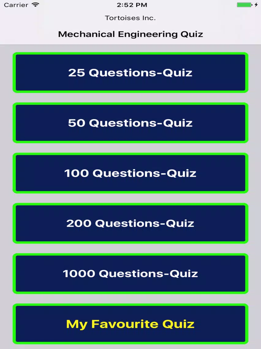 Mechanical Engineering Exam Prep iPad Screenshots
