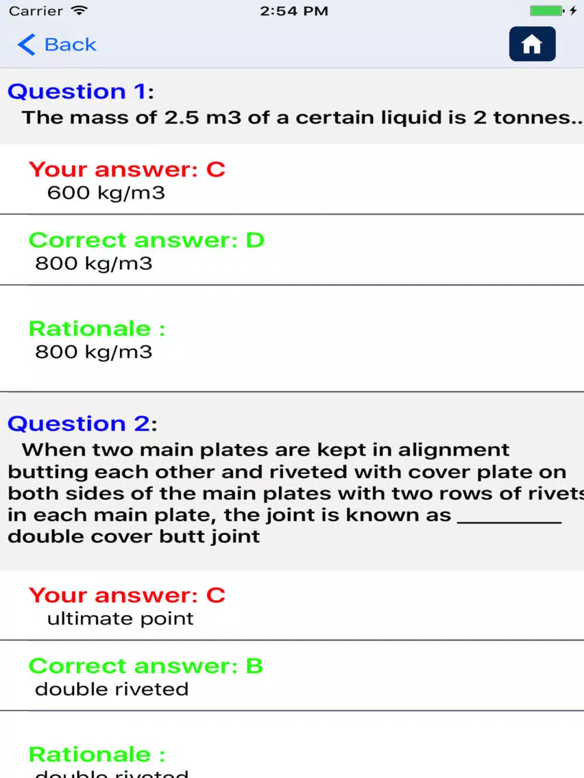 Mechanical Engineering Exam Prep iPad Screenshots