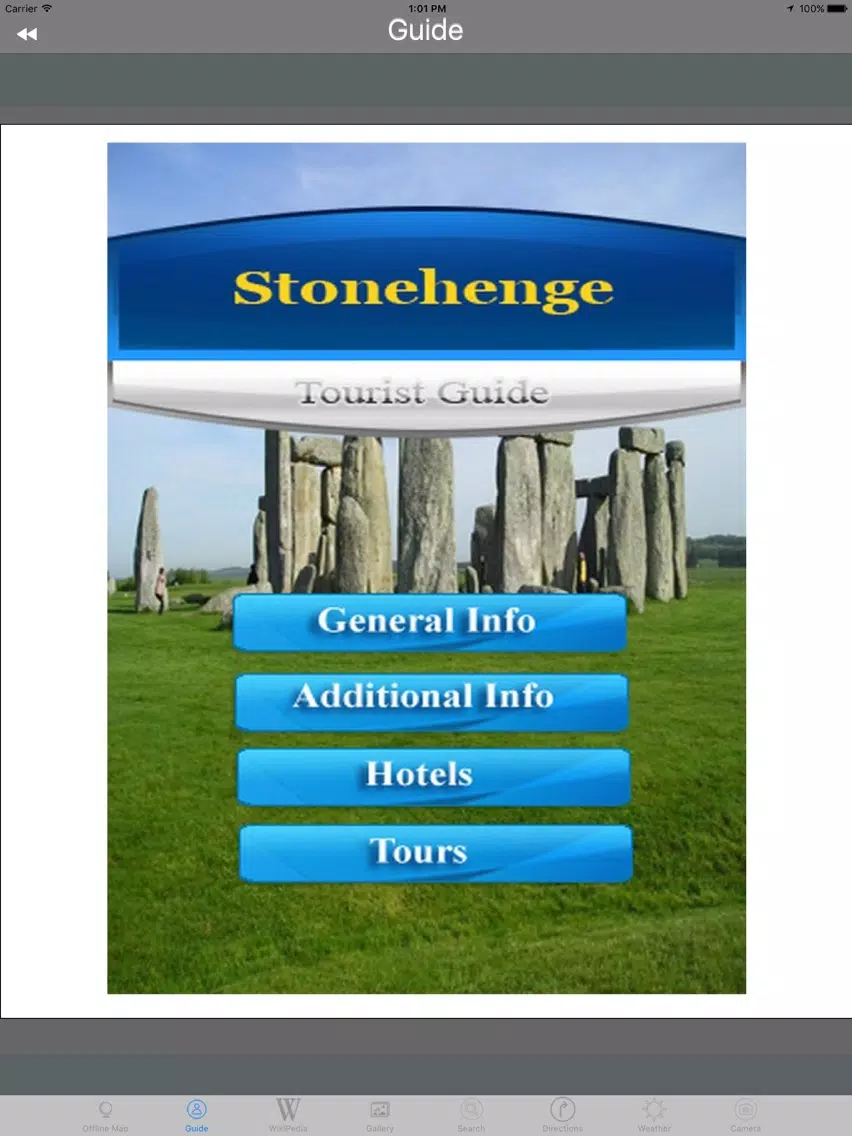 Stonehenge Wiltshire, England Tourist Travel Guide iPad Screenshots