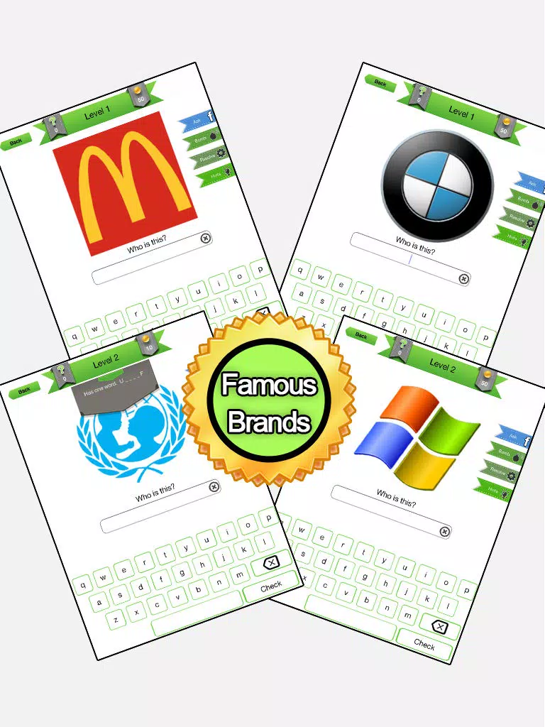 Logo Quiz - Brand Logos Test iPad Screenshots