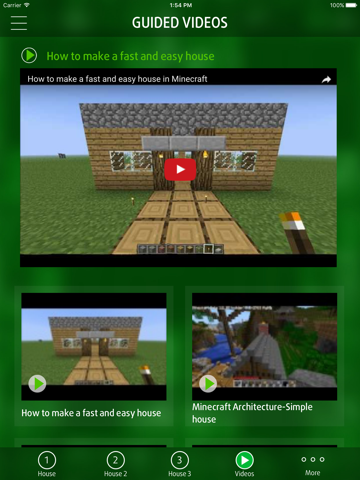 Guide for Building House - for Minecraft PE Pocket Edition iPad स्क्रीनशॉट