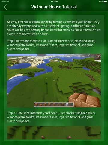 Guide for Building House - for Minecraft PE Pocket Edition iPad स्क्रीनशॉट