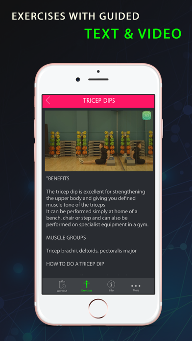 30 Day Tricep Dip Fitness Challenges Screenshots