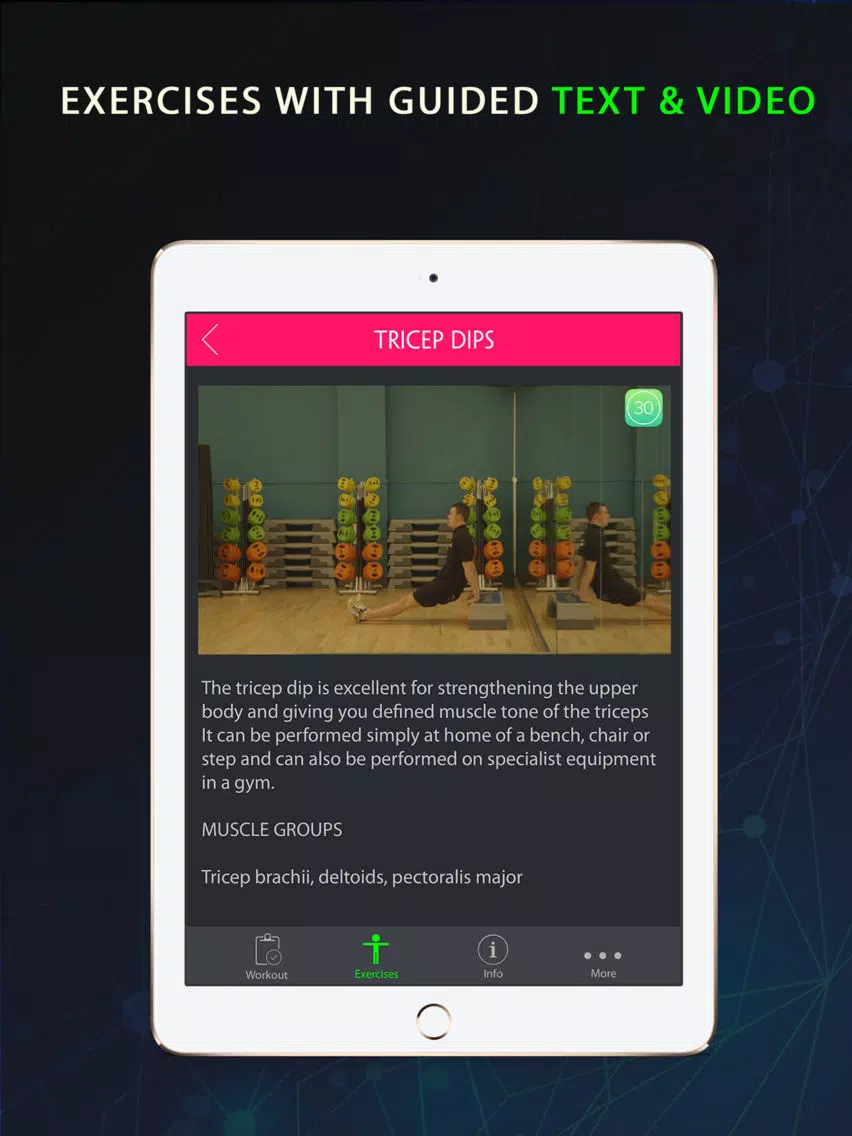 تصاویر 30 Day Tricep Dip Fitness Challenges Pro iPad
