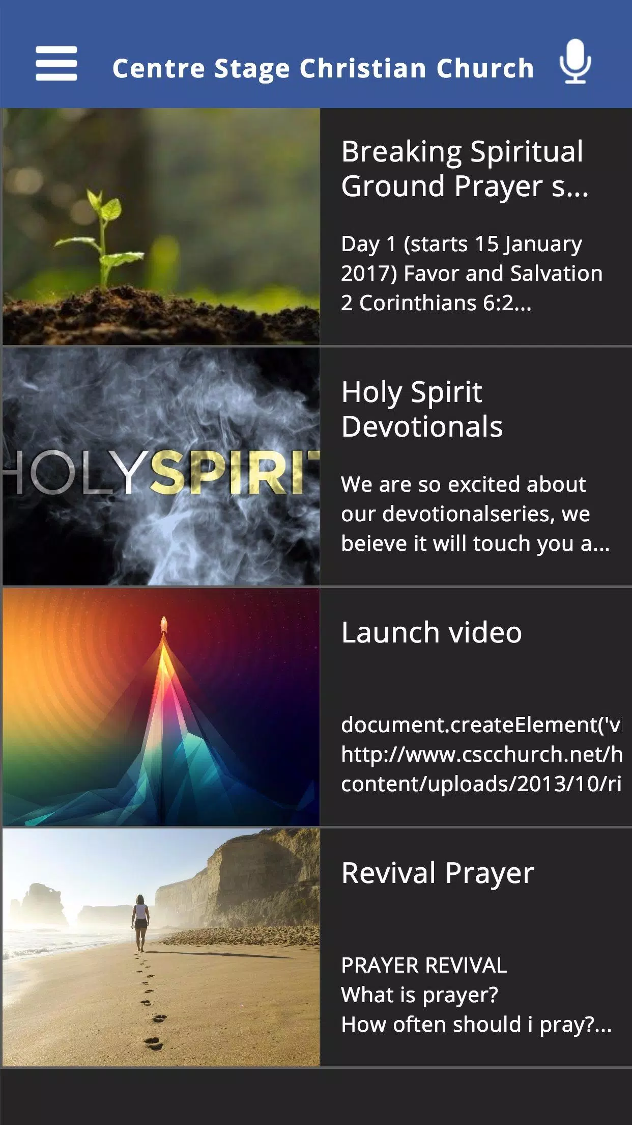 Centre Stage Christian Church Screenshots