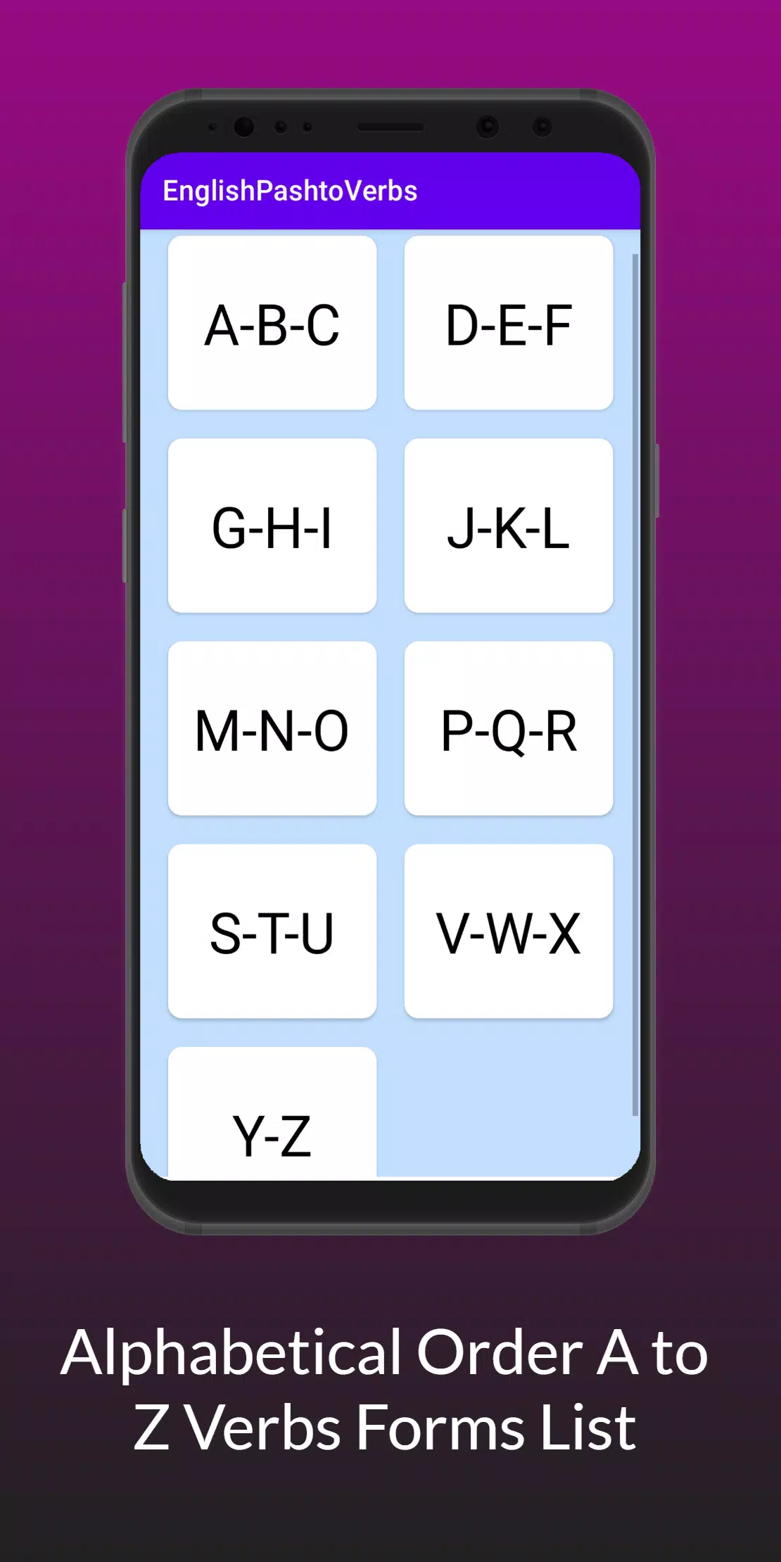 English To Pashto Verb Screenshots