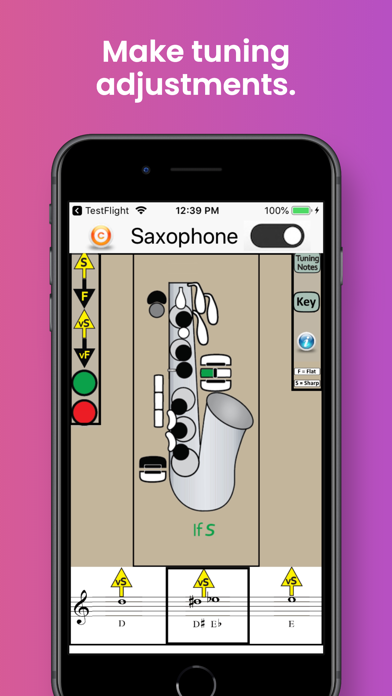 Saxophone Fingering & Tuning Screenshots