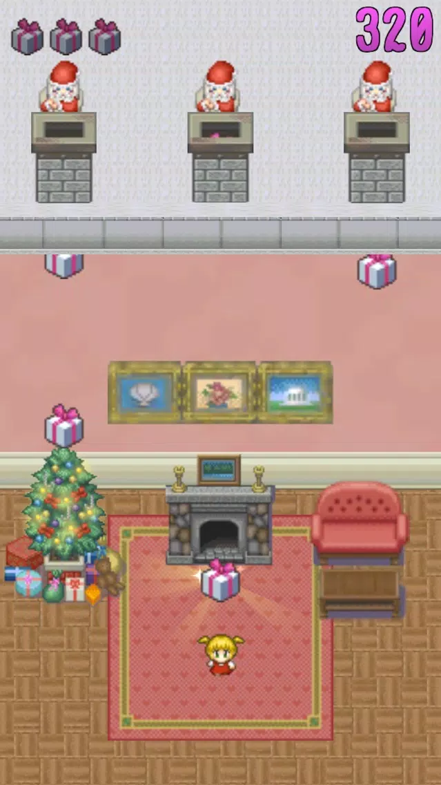 Tangkapan skrin Merry Christmas - Santa give me gifts -