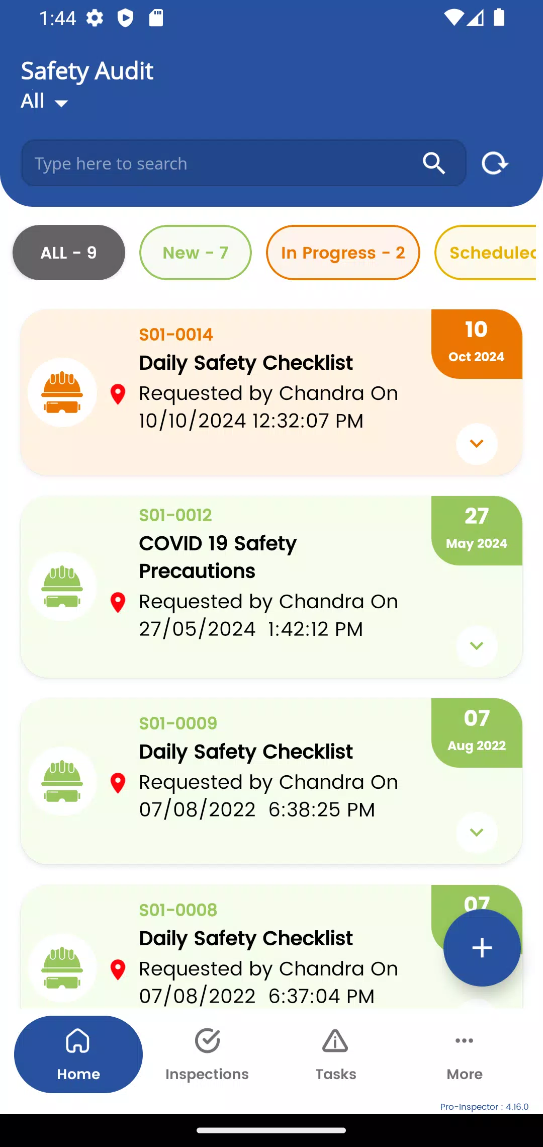 Pro-Inspector Screenshots