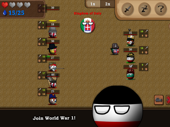 Zrzuty ekranu Countryball: Europe 1890 iPad 