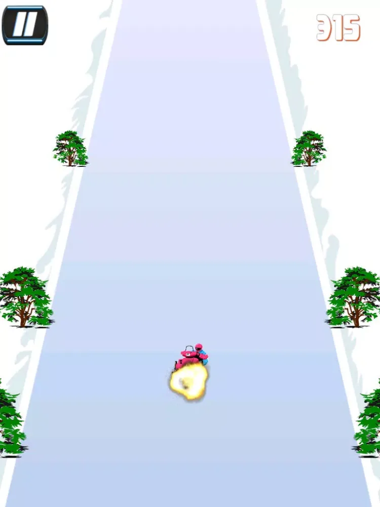 Crazy Speed Snow Race - Snowy Highway Drag Racing iPad  Screenshots