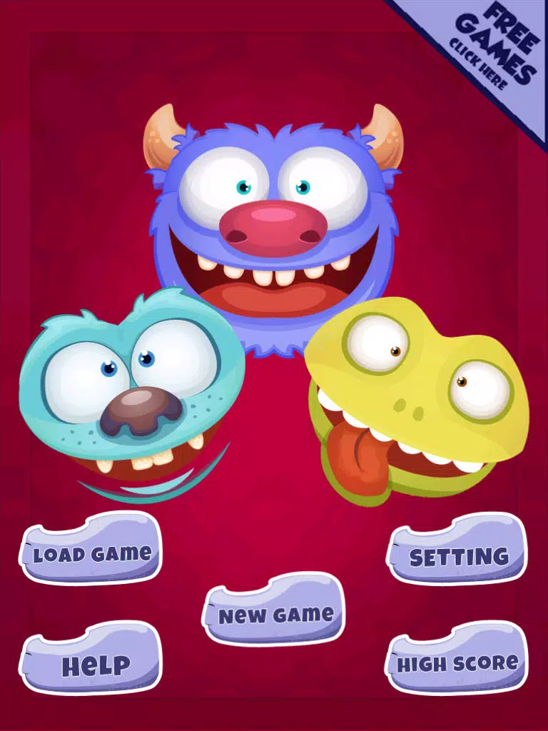 Ảnh chụp màn hình của A Fun Monster Match Game - Scary Galaxy of Fluffy Puzzle Pets iPad